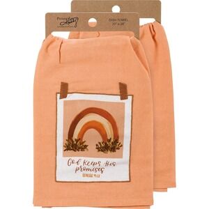 Primitives by Kathy 112589 Kitchen Towel God Keeps His Promises, 28-inch 16148